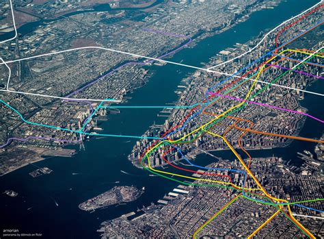 Transit Map of the Day: See the NYC Subway System From Above - CityLab