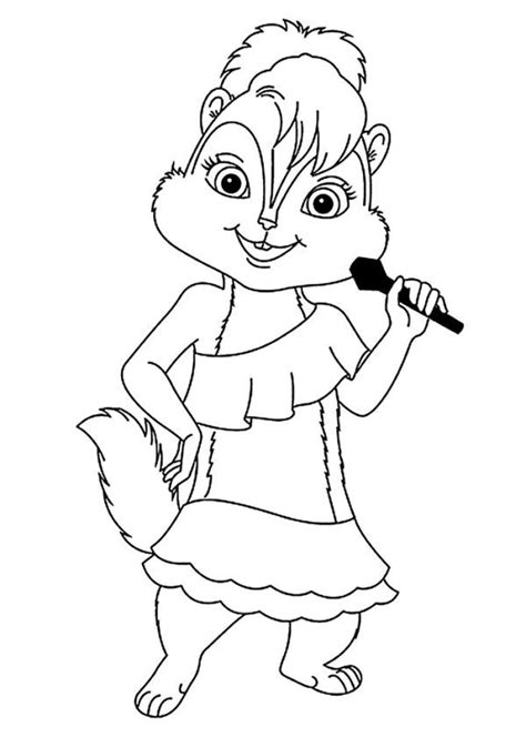 Alvin And The Chipmunks Coloring Pages PDF - Coloringfolder.com | Disney coloring pages, Cartoon ...