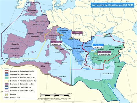 La victoire de Constantin (guerres civiles de la Tétrarchie) / victory of Constantine (civil ...