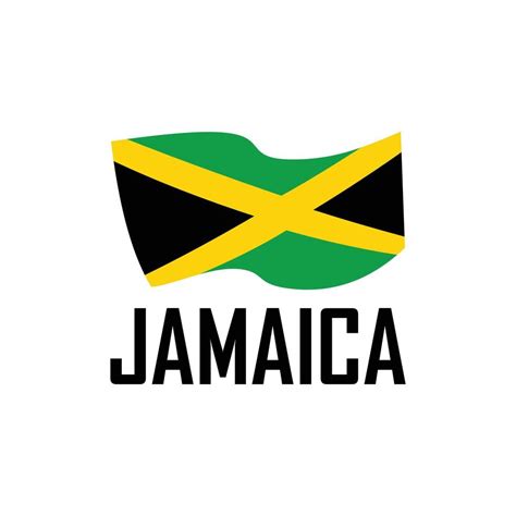 Flag Of Jamaica Simple Modern Logo 10604946 Vector Art at Vecteezy