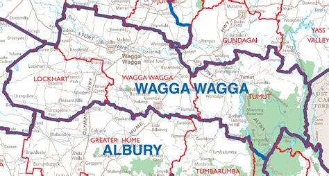 City Map Wagga Wagga • Mapsof.net