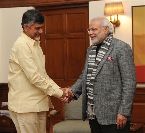 CM of Andhra Pradesh N. Chandrababu Naidu called on PM Modi