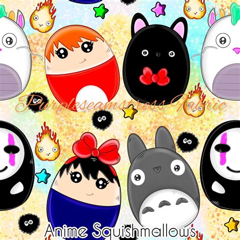 Anime Squishmallows – Purpleseamstress Fabric