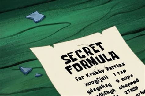 We FINALLY Know What The Krabby Patty Secret Formula Is From 'SpongeBob ...