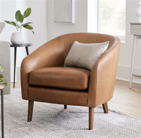 29 Brown Leather Chairs for Every Design Style - Happily Inspired