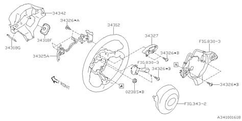 Subaru BRZ Steering Wheel. COLUMN - 34312CA070VP - Genuine Subaru Part