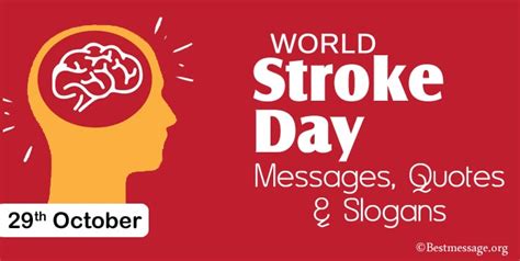 Best World Stroke Day Messages, Stroke Quotes and Slogans