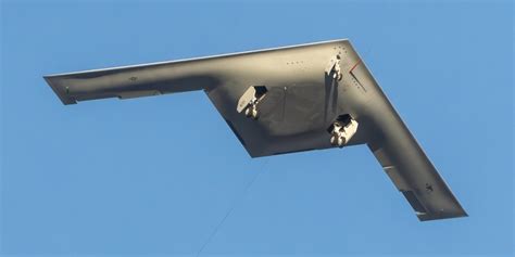 A video shows the Northrop Grumman B-21 Raider taking off.