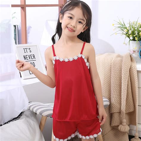 New Listing WAVMIT Children Cloth Summer Sleepwear Sets Girls Sling ...