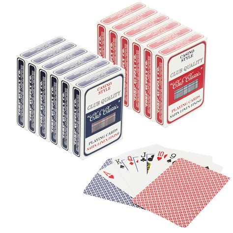 Cards & Equipment Leisure Sports & Game Room Classic Game Collection Poker Size 12 Decks Playing ...