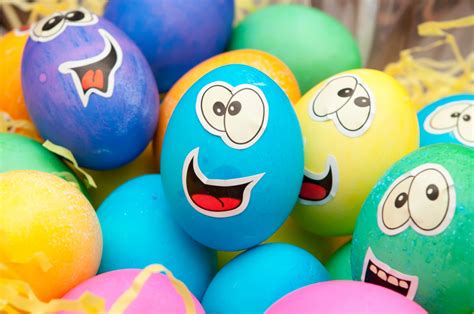 Smiley Easter Eggs Free Stock Photo - Public Domain Pictures