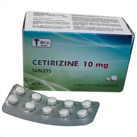 Cetirizine 10 mg Tablets Manufacturer, Cetirizine 10 mg Tablets Price