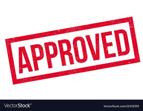 Approved rubber stamp Royalty Free Vector Image