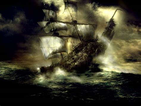 Ghost Pirate Ship Wallpaper - WallpaperSafari