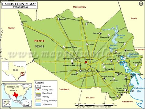 Harris County Map | Map of Harris County, Texas