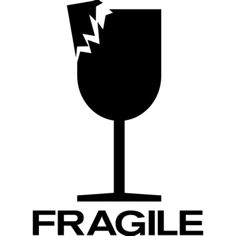 Broken Glass Fragile Sign transparent PNG - StickPNG