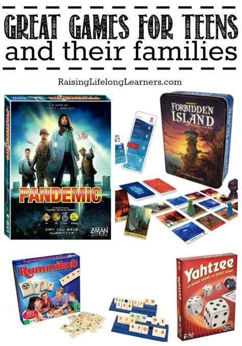 Great Games for Teens and Their Families - Raising Lifelong Learners