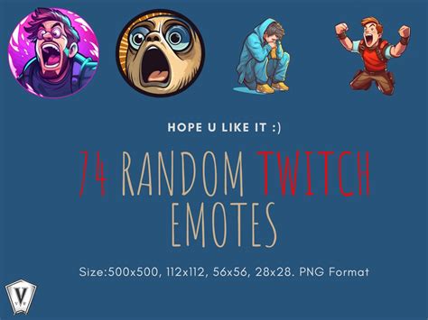 74 Random Twitch Emotes Feelsbadman Kappa Anger Face Kreygasm Chibi Emote. Sad Emote - Etsy