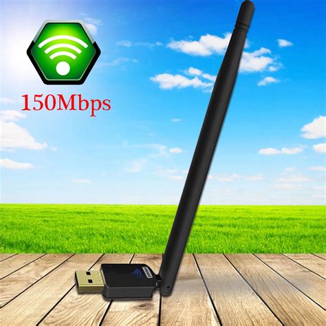 NOYOKERE Wireless WiFi Network Adapter With 6dBi Antenna 150M USB ...