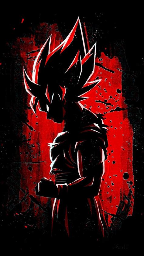 3d Touch Dragon Ball Z, red goku iphone android HD phone wallpaper | Pxfuel