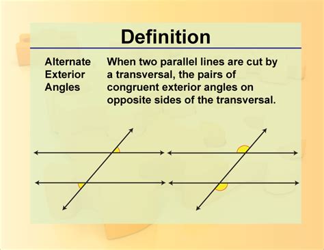 Definition--Angle Concepts--Alternate Exterior Angles | Media4Math