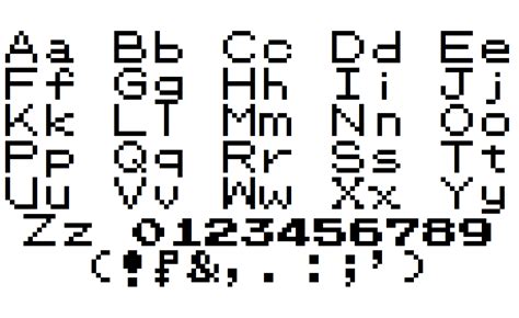 Pokemon Pixel Font Generator - ink Free Font Adobe