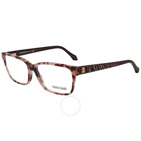 Roberto Cavalli Ladies Brown Square Eyeglass Frames RC097105555 ...