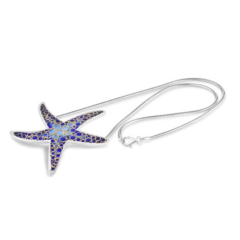 Blue Starfish Necklace - "Bliss" - Shirley Matteson