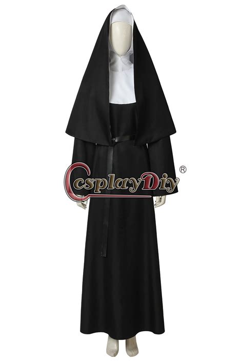 Cosplaydiy The Nun Valak Cosplay Black Valak Demon Nun Virgin Costume The Conjuring Halloween ...