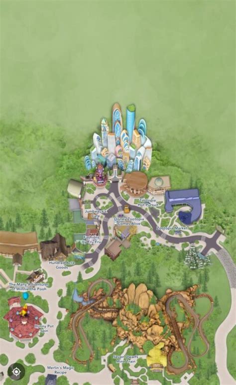 Zootopia Added to Shanghai Disney Resort Virtual Map on Official App ...