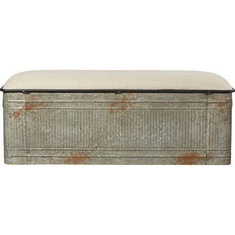 August Grove Dublin Metal Storage Bedroom Bench & Reviews | Wayfair