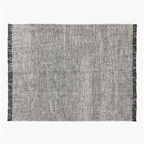 Leno Black and White Jute Area Rug 8'x10' + Reviews | CB2