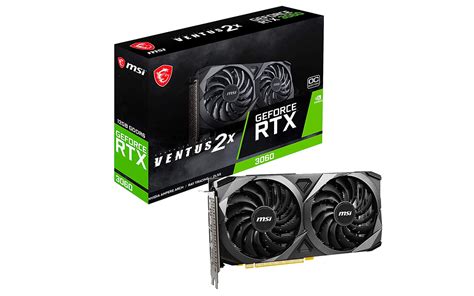 The MSI GeForce RTX 3060 Ventus 2X 12G OC graphics card is at a canon ...