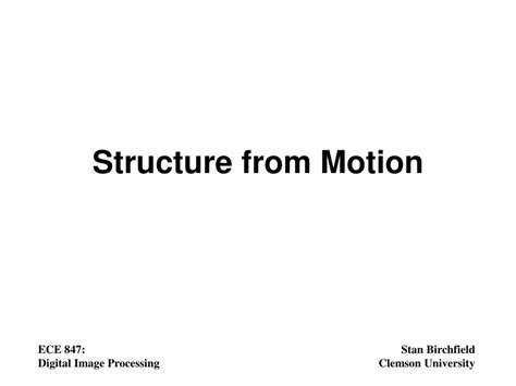 PPT - Structure from Motion PowerPoint Presentation, free download - ID:5685482