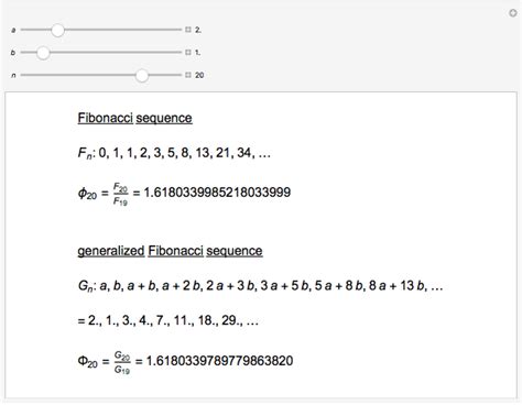 Generalized Fibonacci Sequence and the Golden Ratio - Wolfram ...