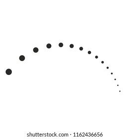 Curved Dotted Line Design Element Wavy Stock Vector (Royalty Free) 1162436656 | Shutterstock