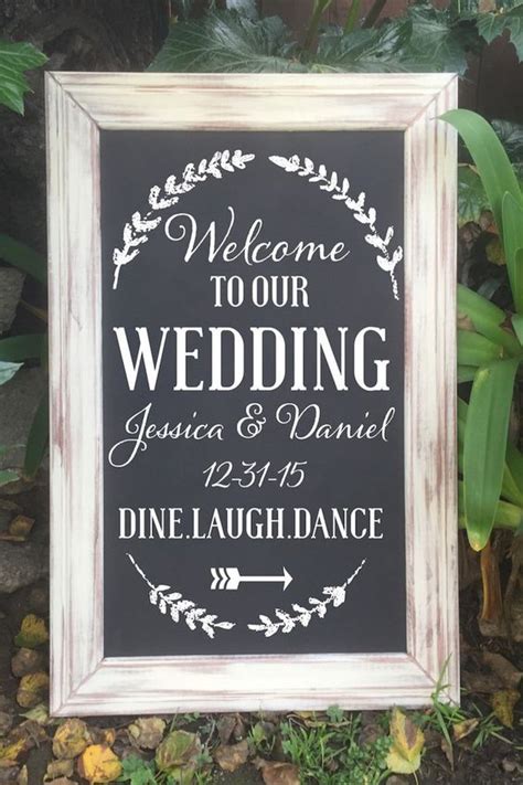 25 Awesome Wedding Welcome Signs to Rock! | WeddingInclude | Wedding ...