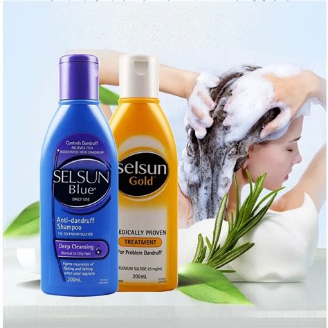 Original Australia Selsun Blue Dandruff Shampoo Medicated Treatment Anti Dandruff Seborrheic ...