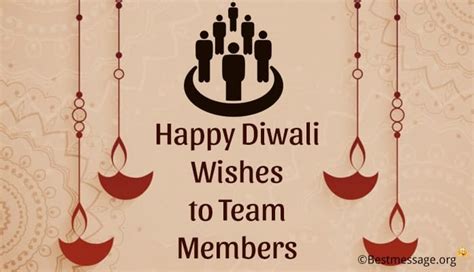 Happy Diwali Wishes to Team Members – Greetings Messages