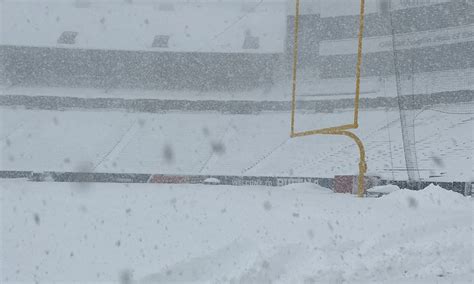 Buffalo snowstorm: Snow total at Bills stadium as tall as Josh Allen ...