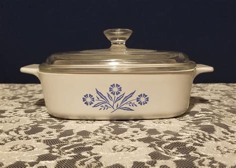 Corningware Blue Cornflower Casserole Dish With Glass Lid | Etsy ...