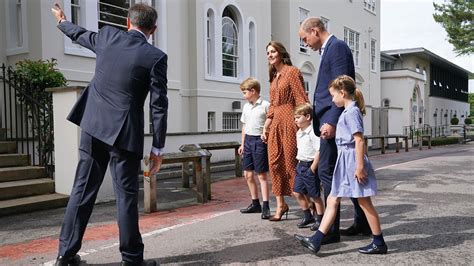 Prince George, Princess Charlotte and Prince Louis attend first day at ...