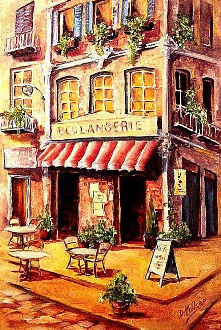 French Cafe - by Diane Millsap from Cityscapes | Cafe art, French cafe, Landscape art