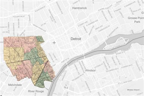 Old Springwells Township in relation to the city of Detroit River Rouge, Detroit Map, Genealogy ...