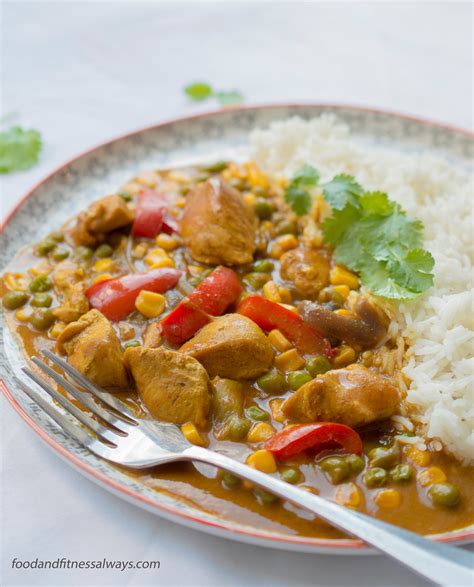 Creamy Chicken Curry - Food & Fitness Always