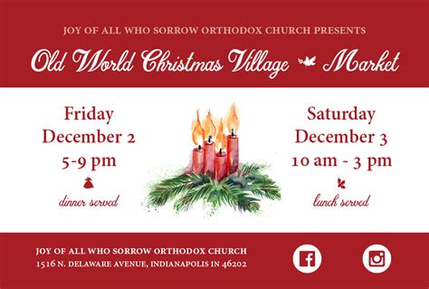 An Old World Christmas Village & Market - IndyHub