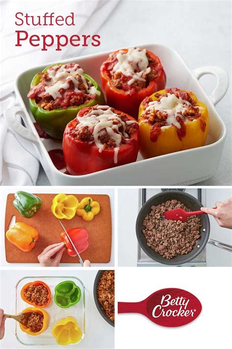 Stuffed Peppers | Recipe | Betty crocker recipes, Stuffed peppers, Recipes