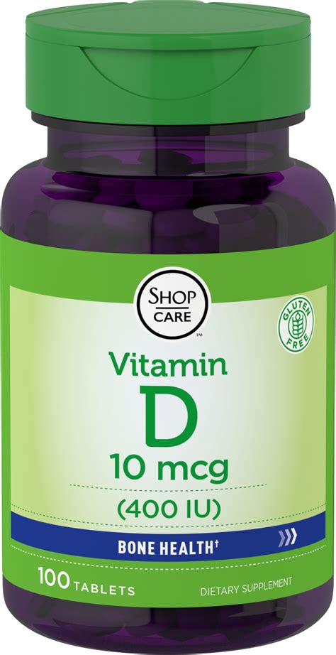 Vitamin D 400 IU, 400 IU, 100 Tablets | Piping Rock Health Products