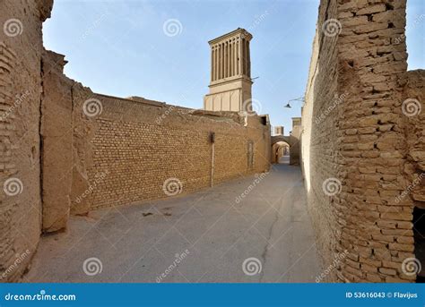 Architecture of Yazd stock image. Image of arabic, dusty - 53616043