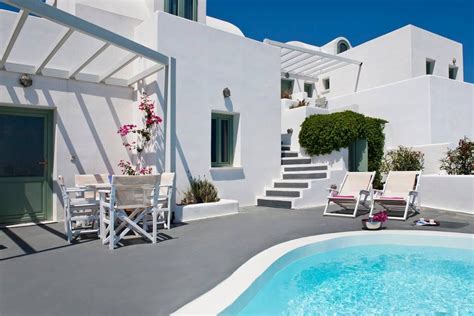 Pool and terrace | Santorini villas, Vacation home, Santorini vacation